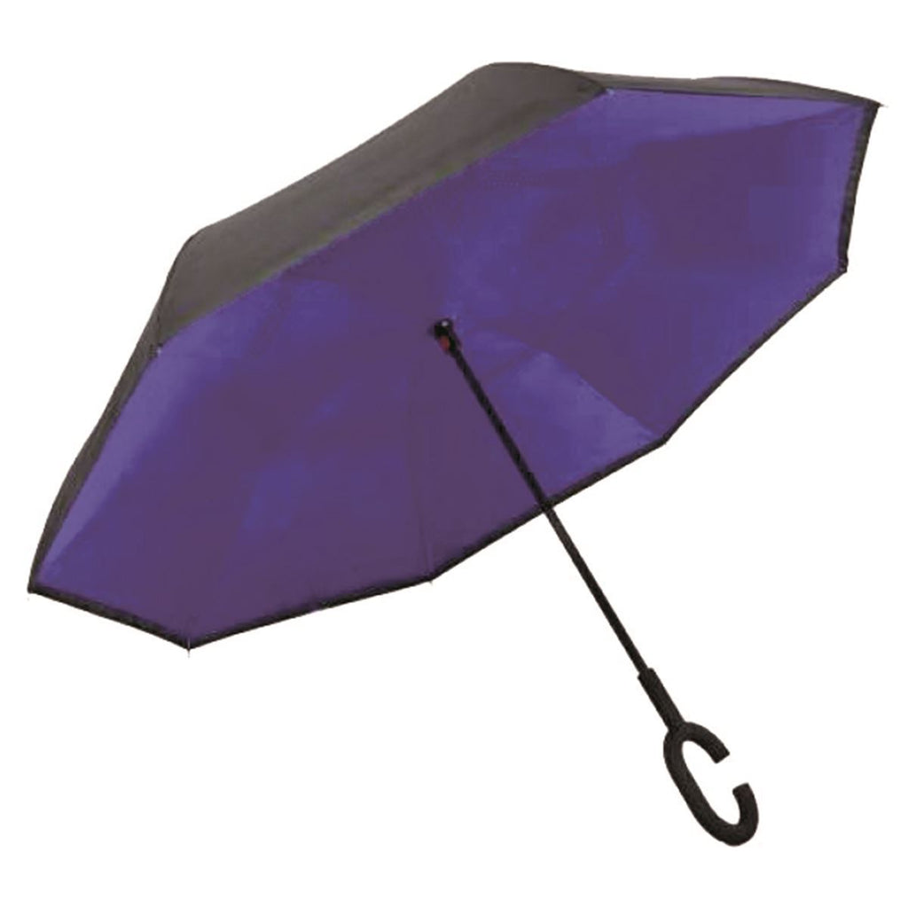 Double Layer, "Upside-Down" Self-Standing Golf Umbrella (SOLID BLUE)-Adult Gifts-Collective Goods-Solid Blue-MMG Gifts
