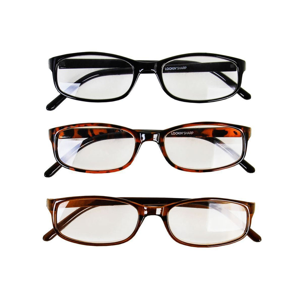 Lookin’ Sharp Reading Glasses (Set of 3) ❤-Accessories-Collective Goods-2.0-Brown/Tortoise Shell/Black-MMG Gifts