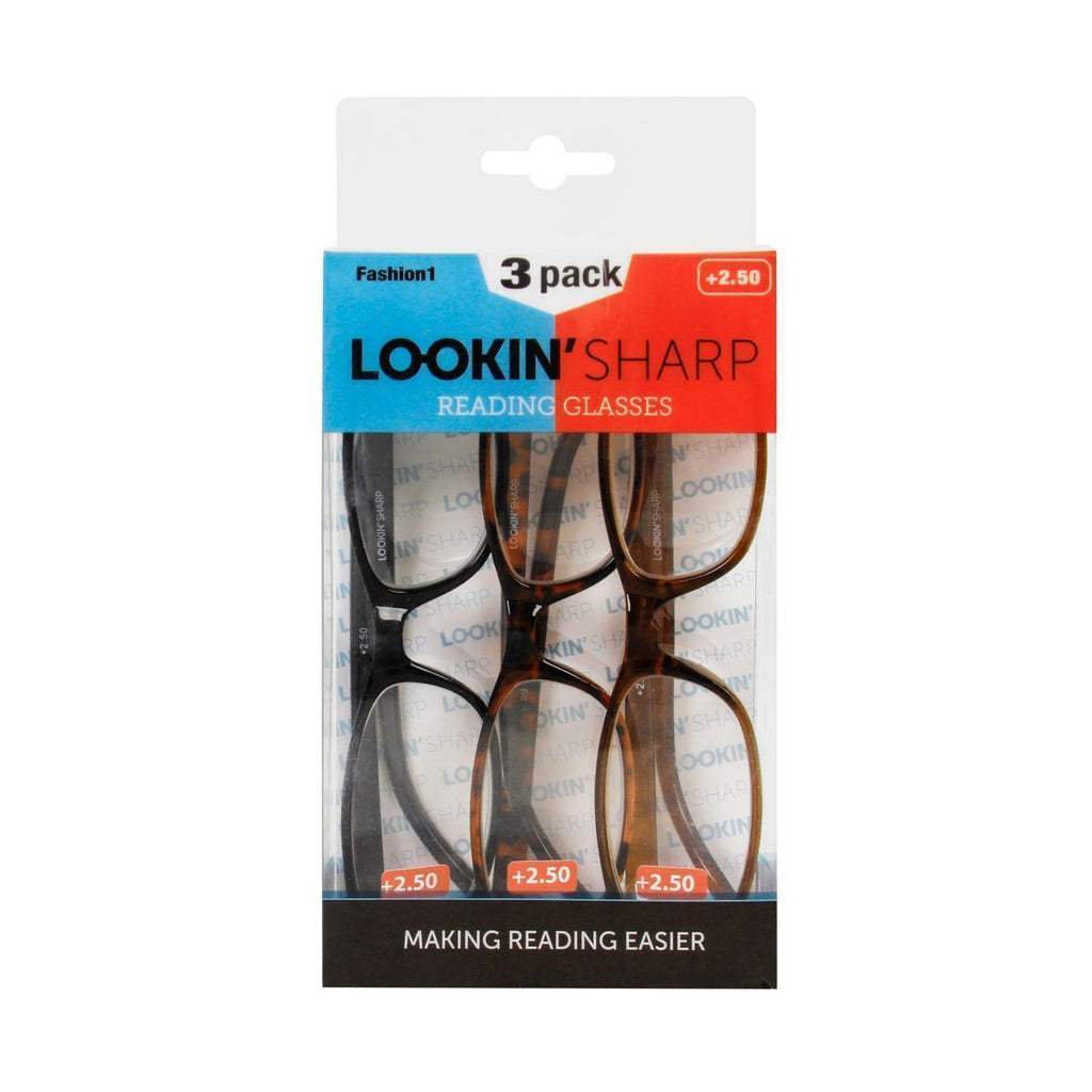 Lookin’ Sharp Reading Glasses (Set of 3) ❤-Accessories-Collective Goods-MMG Gifts