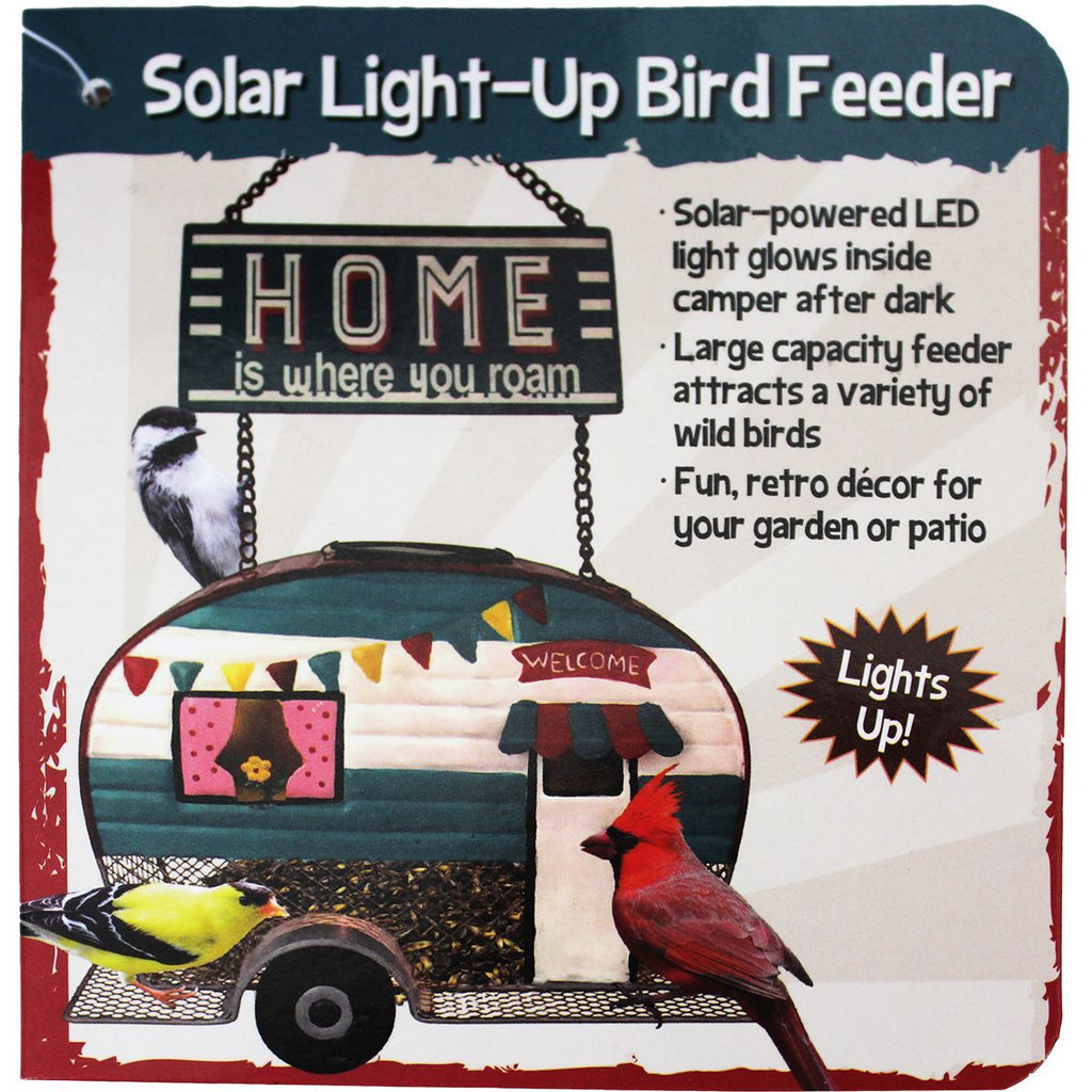 New! Camper Bird Feeder with Solar LED Lights-Collective Goods-MMG Gifts