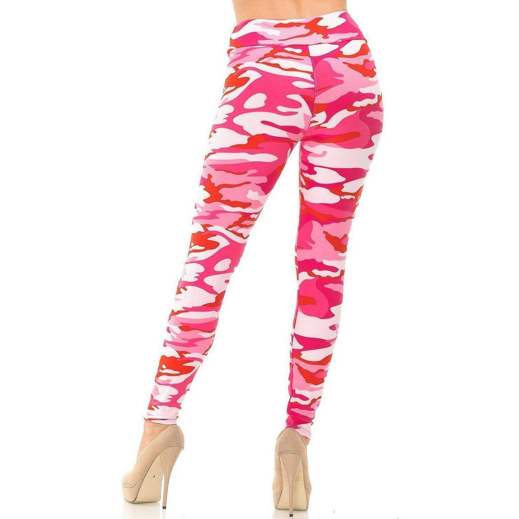 Women's Buttery Soft High-Waisted (Yoga) "Kick-Breast Cancer" Pink Warrior Leggings 🎀-Buttery Soft Leggings-MMG Gifts-Fundraising Gifts